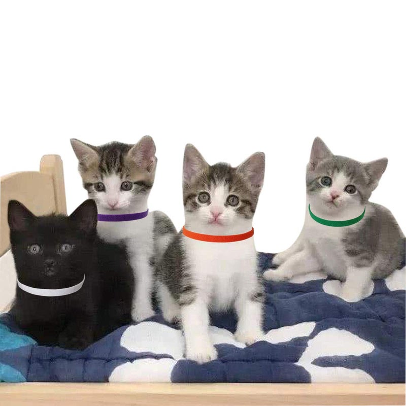 TTSAM 15 Pcs Puppy Id Collars 15 Colors Puppy Whelping Collars Double-Sided Soft Adjustable Dog ID Bands Identification Collar for for Puppies Small Cat Kitten Newborn Pet (Reusable) - Image 3